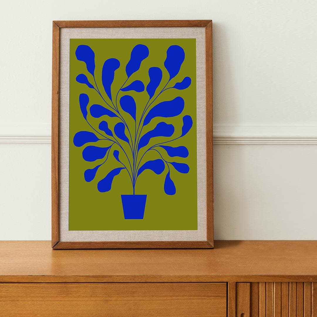 Plakat Fikus / Indigo 2 40x50 cm, aut. K. Jasińska, GRA-FIKA - 123446