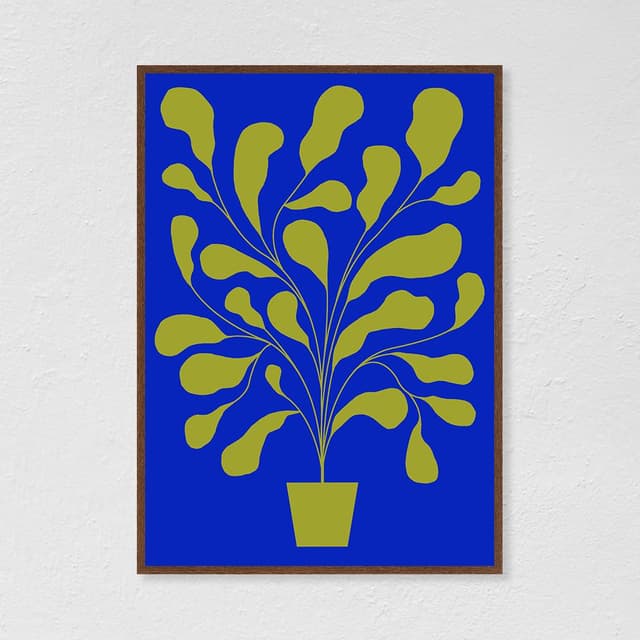 Plakat Fikus / Khaki 2 50x70 cm, aut. K. Jasińska, GRA-FIKA - WYMIARY