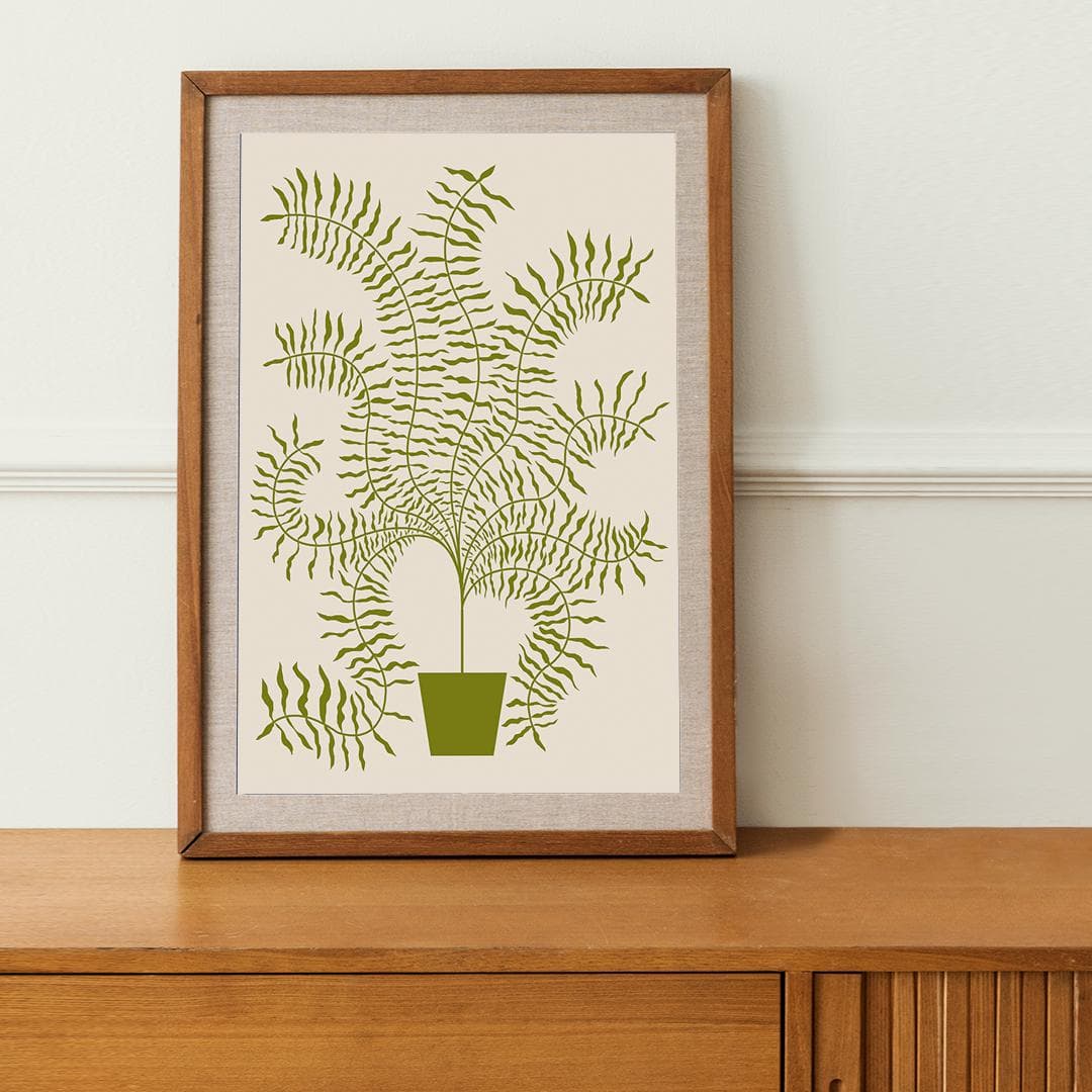 Plakat Paprotka 50x70 cm, aut. K. Jasińska, GRA-FIKA - 123432