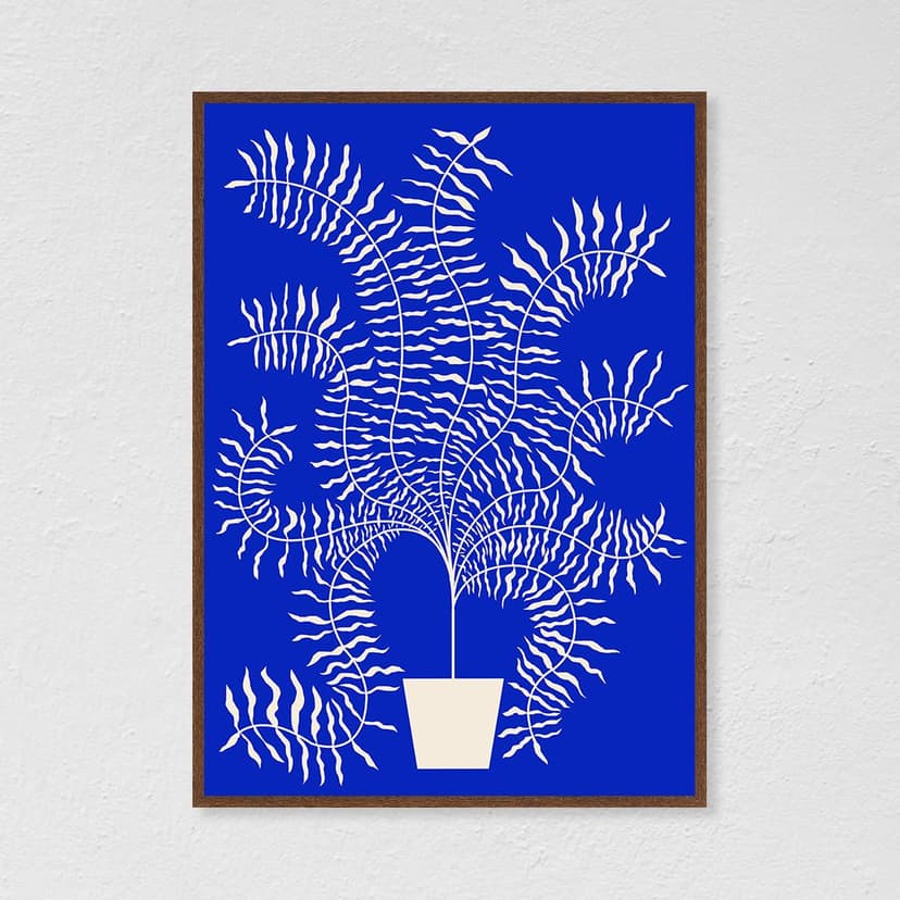 Plakat Paprotka / Indigo 2 40x50 cm, aut. K. Jasińska, GRA-FIKA