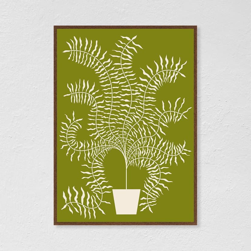 Plakat Paprotka / Khaki 2 40x50, aut. K. Jasińska, GRA-FIKA