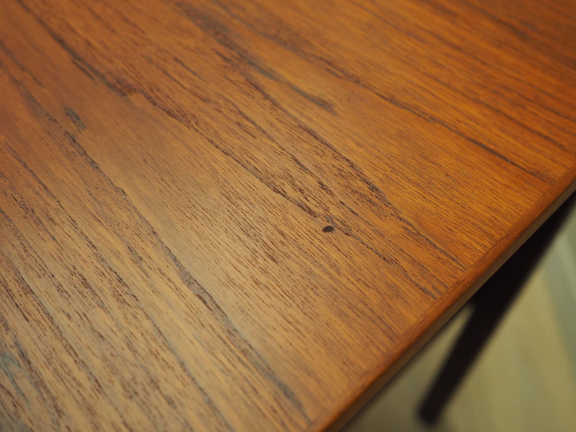 Desk, brown teak, Denmark, 1970s. - 123558