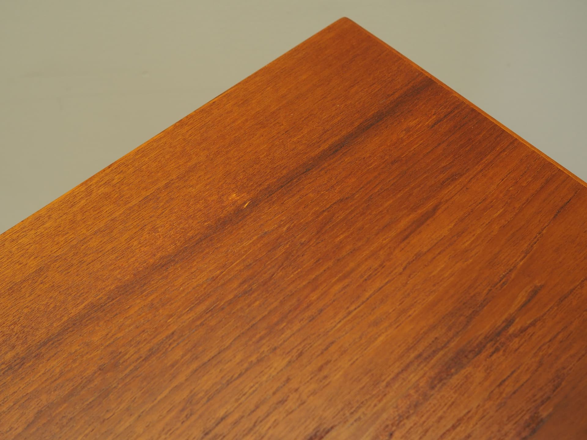 Desk, brown teak, Denmark, 1970s. - 123554