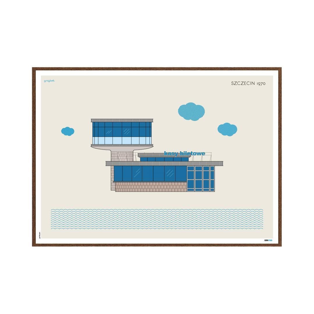 Plakat Grzybek / Szczecin 70x50, aut. K. Jasińska, GRA-FIKA - 124313