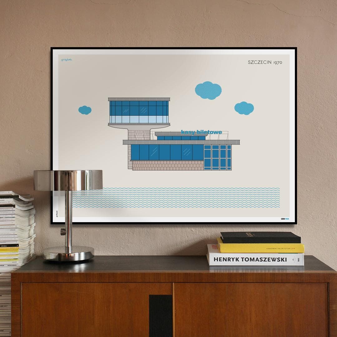 Plakat Grzybek / Szczecin 70x50, aut. K. Jasińska, GRA-FIKA - 123634