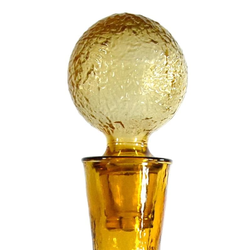 Amber Decorative Bottle/Carafe, Empoli, Italy, 1960s - 8353