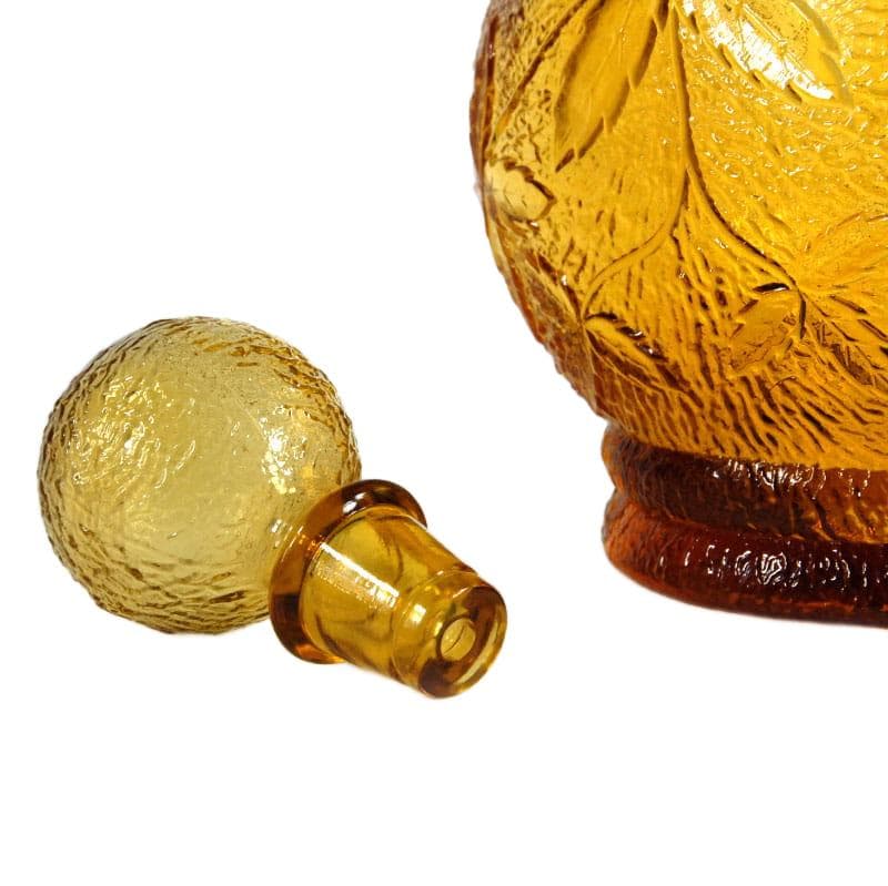 Amber Decorative Bottle/Carafe, Empoli, Italy, 1960s - 8358