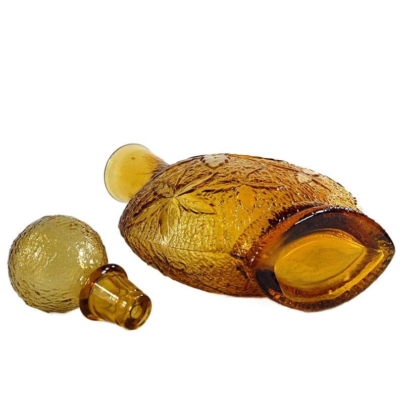 Amber Decorative Bottle/Carafe, Empoli, Italy, 1960s - 8359