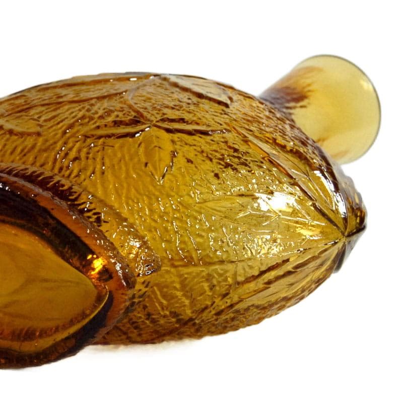 Amber Decorative Bottle/Carafe, Empoli, Italy, 1960s - 8355