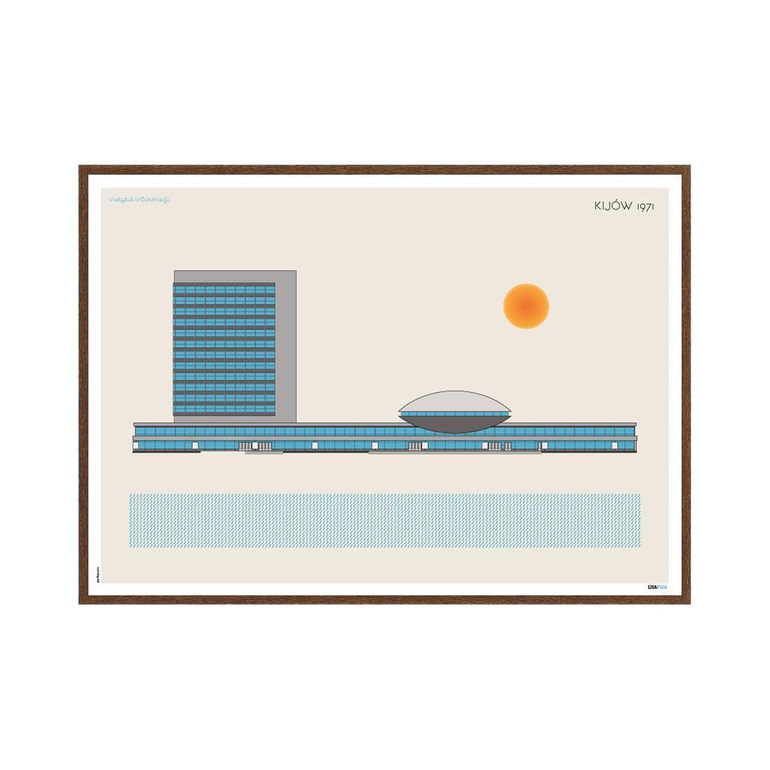 Plakat Instytut Informacji / Kijów 70x50 cm, aut. K. Jasińska, GRA-FIKA - 124304