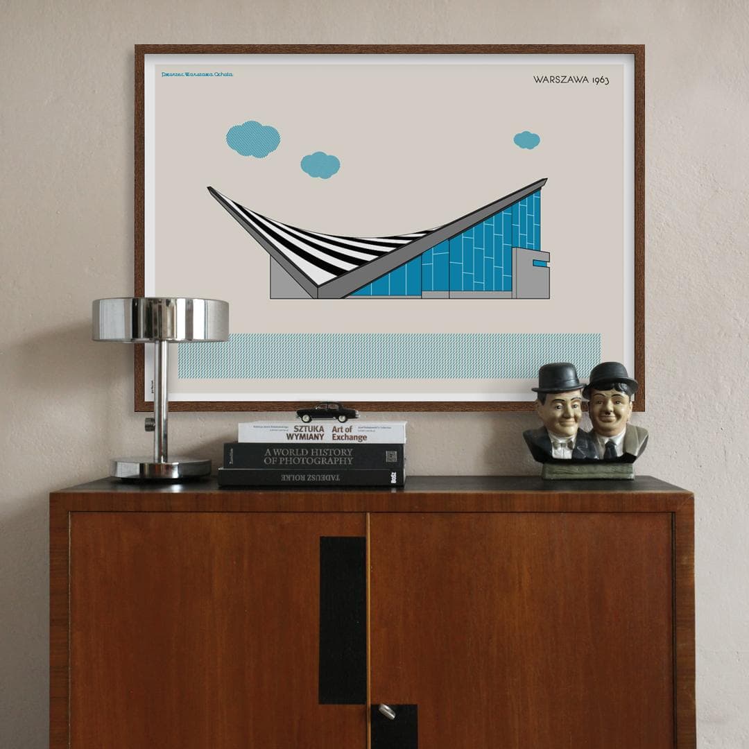 Plakat Dworzec Ochota / Warszawa 70x50, aut. K. Jasińska, GRA-FIKA - 123646