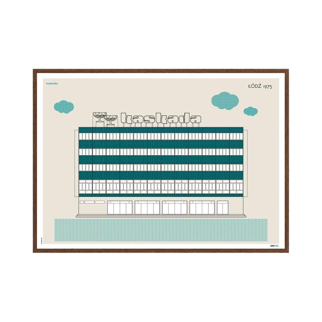 Plakat Kaskada / Łódź 70x50, aut. K. Jasińska, GRA-FIKA - 124296
