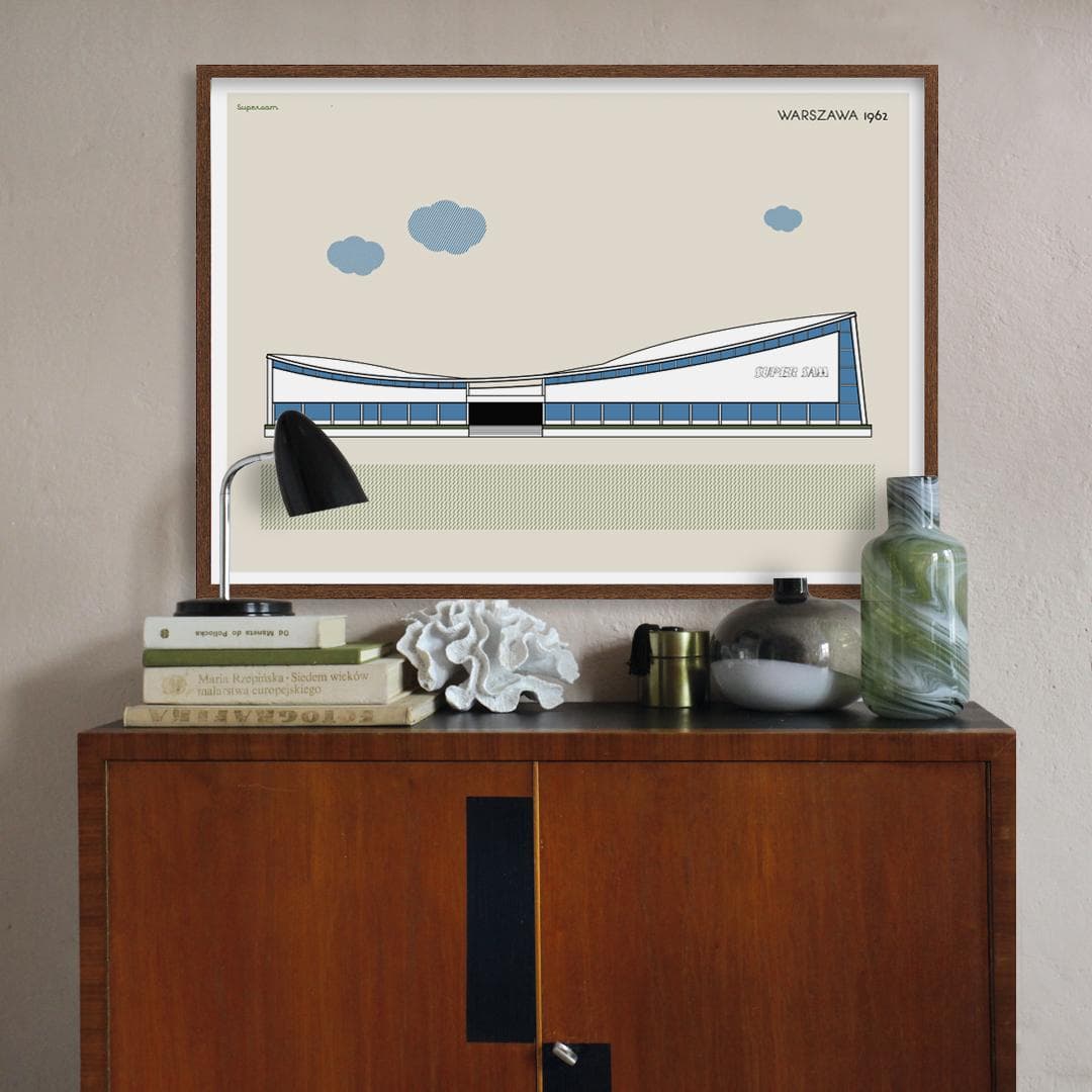 Plakat Supersam / Warszawa 70x50, aut. K. Jasińska, GRA-FIKA - 123668