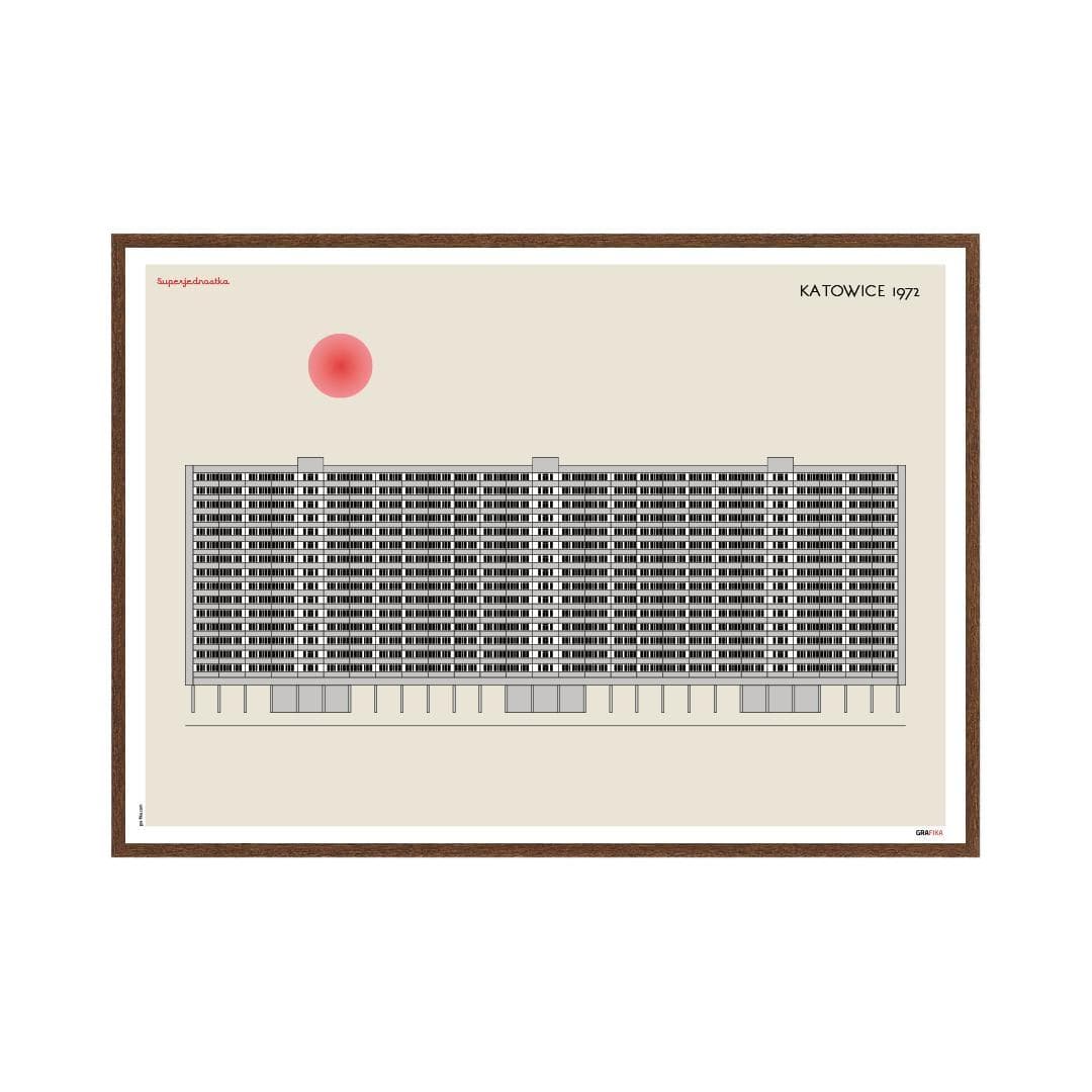 Plakat Superjednostka / Katowice 70x50 cm, aut. K. Jasińska, GRA-FIKA - 124278