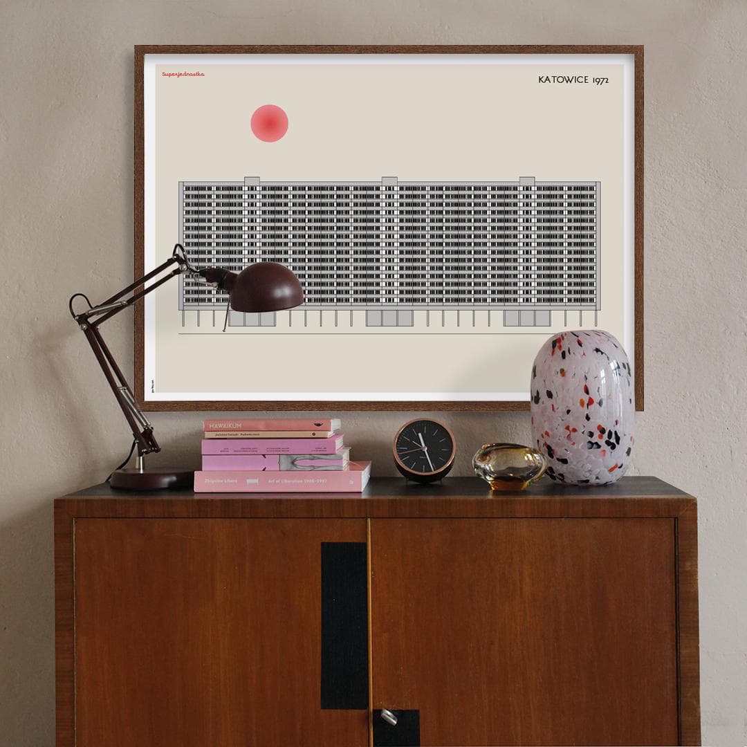 Plakat Superjednostka / Katowice 70x50 cm, aut. K. Jasińska, GRA-FIKA - 123664