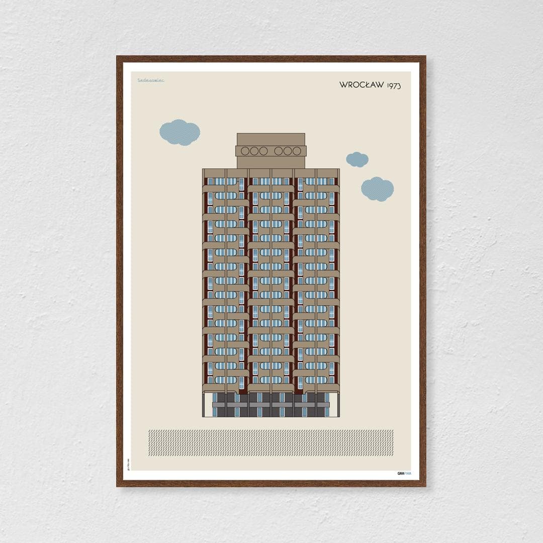 Plakat Sedesowiec / Wrocław 50x70 cm, aut. K. Jasińska, GRA-FIKA
