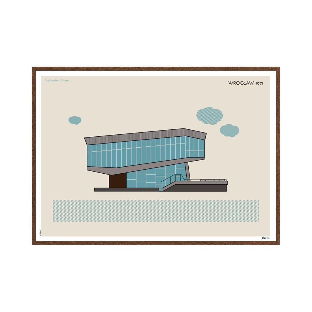 Plakat Audytorium Chemii / Wrocław 70x50 cm, aut. K. Jasińska, GRA-FIKA - 124271