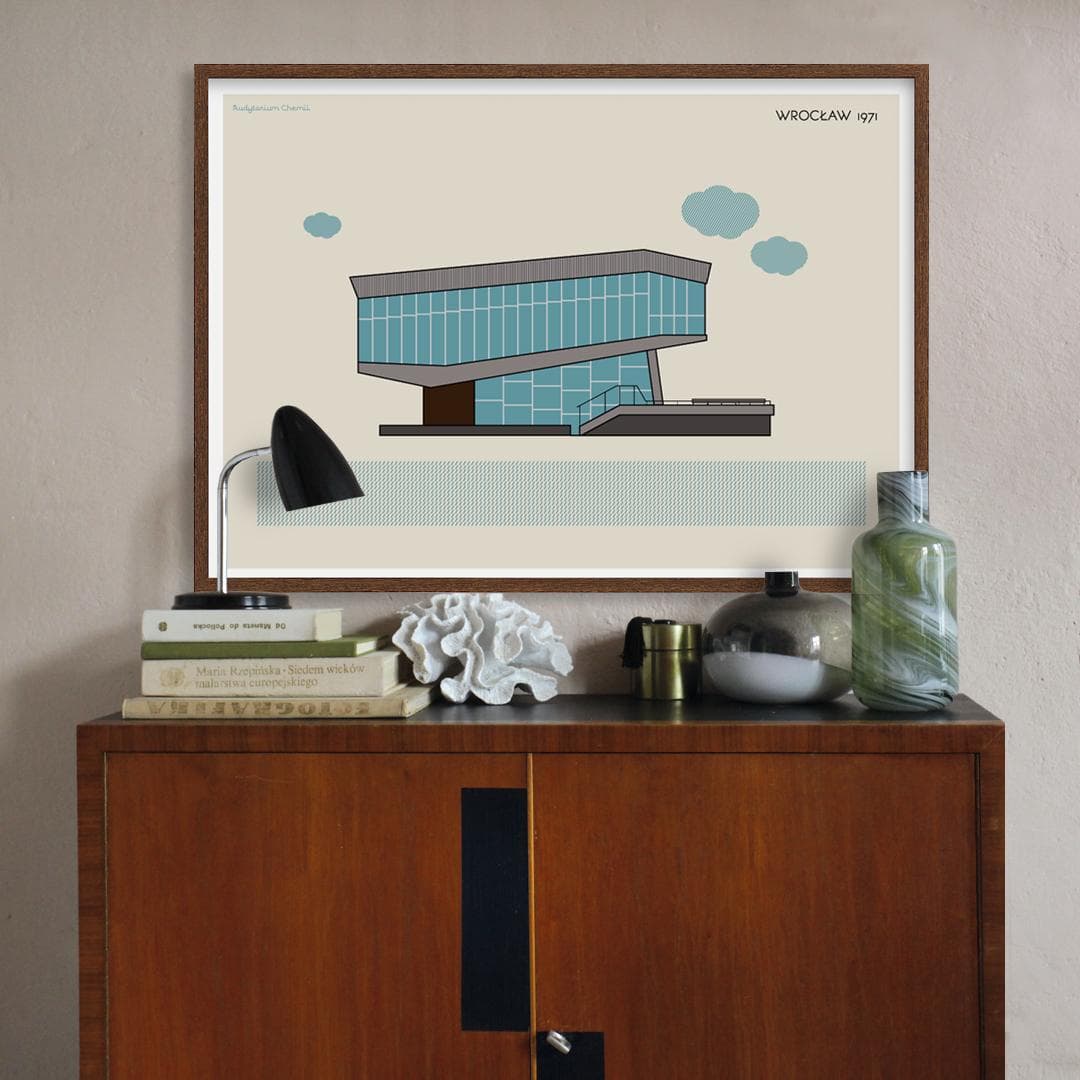 Plakat Audytorium Chemii / Wrocław 70x50 cm, aut. K. Jasińska, GRA-FIKA - 123686