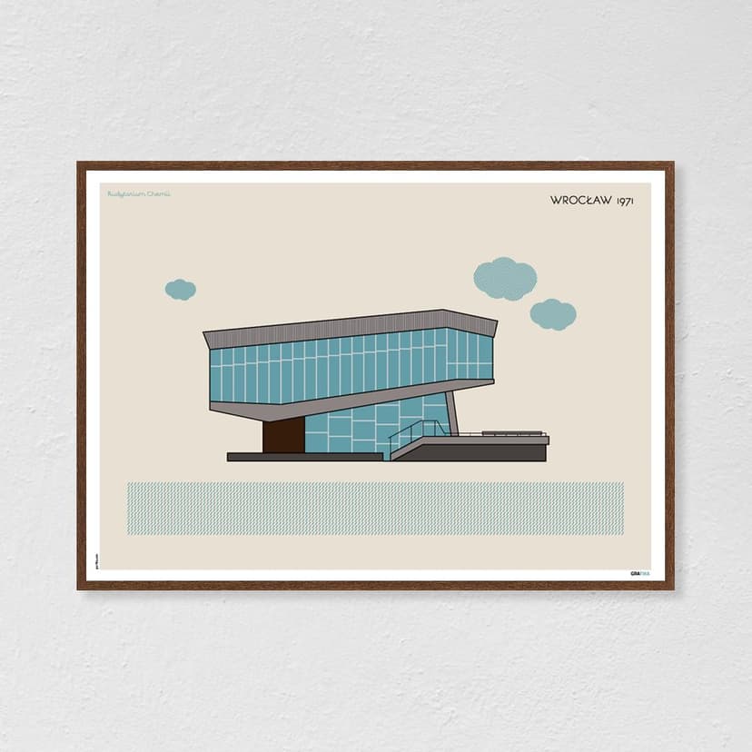 Plakat Audytorium Chemii / Wrocław 70x50 cm, aut. K. Jasińska, GRA-FIKA