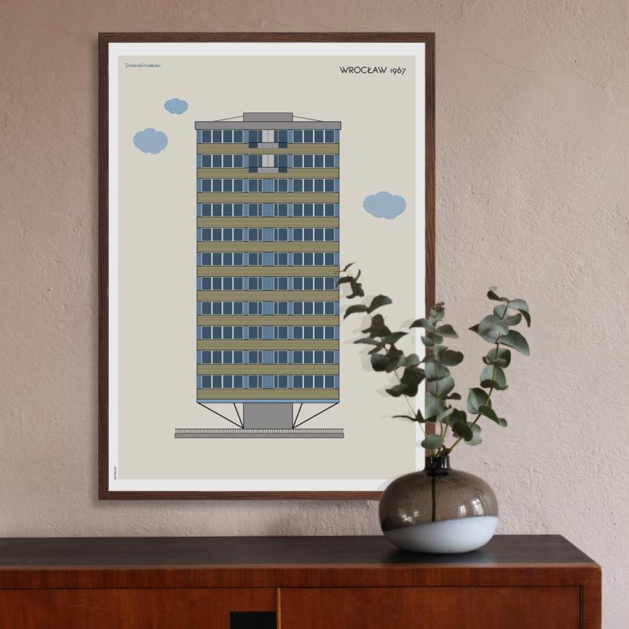 Plakat Trzonolinowiec / Wrocław 50x70 cm, aut. K. Jasińska, GRA-FIKA - 123684