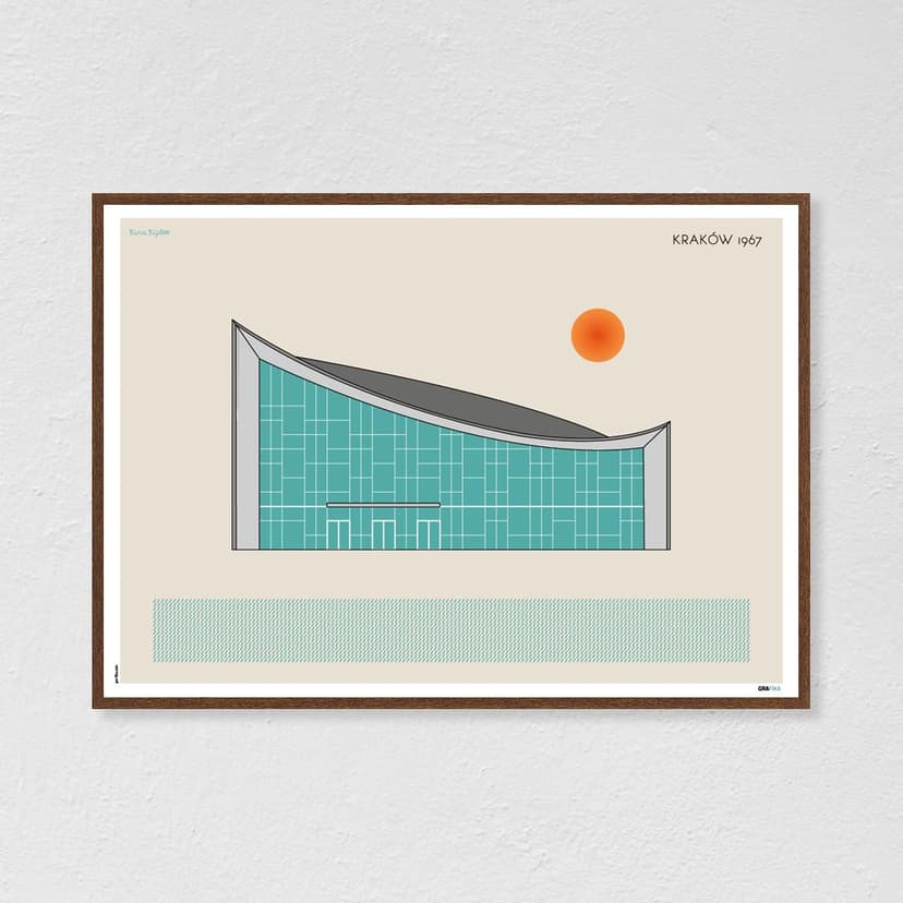 Plakat Kino Kijów / Kraków 70x50, aut. K. Jasińska, GRA-FIKA