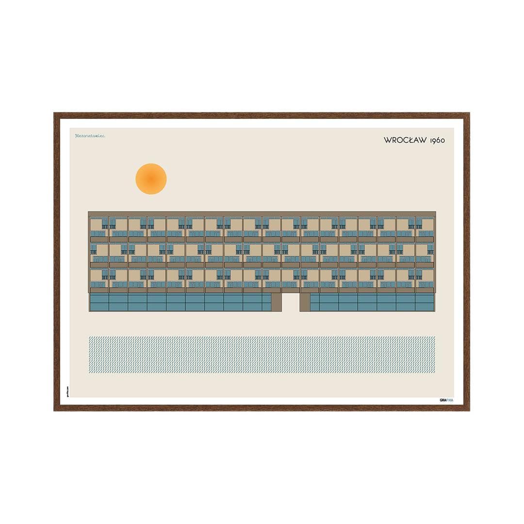 Plakat Mezonetowiec / Wrocław 70x50, aut. K. Jasińska, GRA-FIKA - 124253