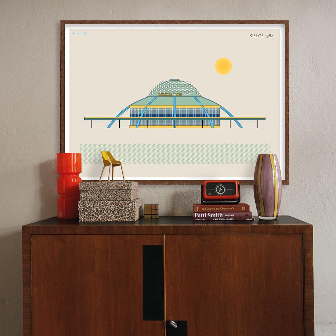 Plakat Dworzec PKS / Kielce 70x50, aut. K. Jasińska, GRA-FIKA - 123674