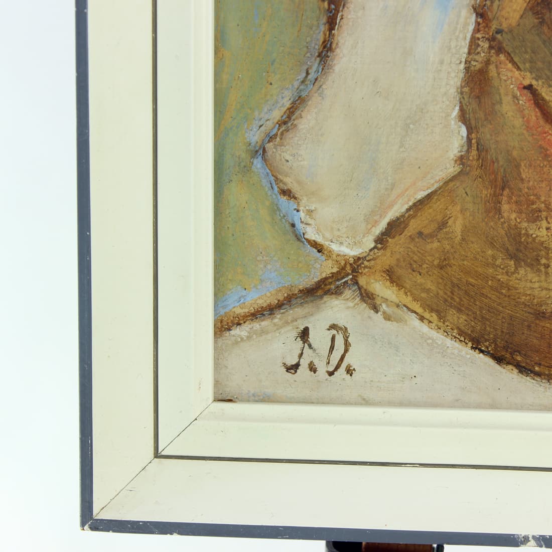 Portrait painting, multicolor, paper, Czechoslovakia, 1950s. - 123764