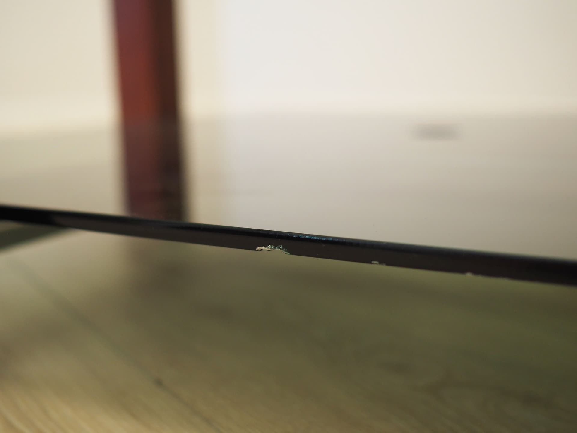 Coffee table, grey glass, rosewood, metal, Italy, 1970s. - 123869