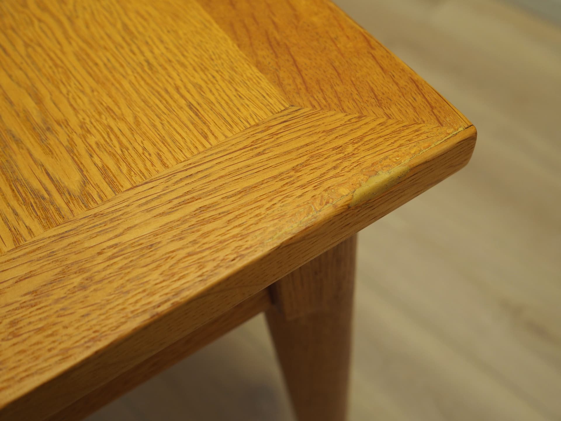 Desk, light brown ash, Denmark, 1970s. - 123897