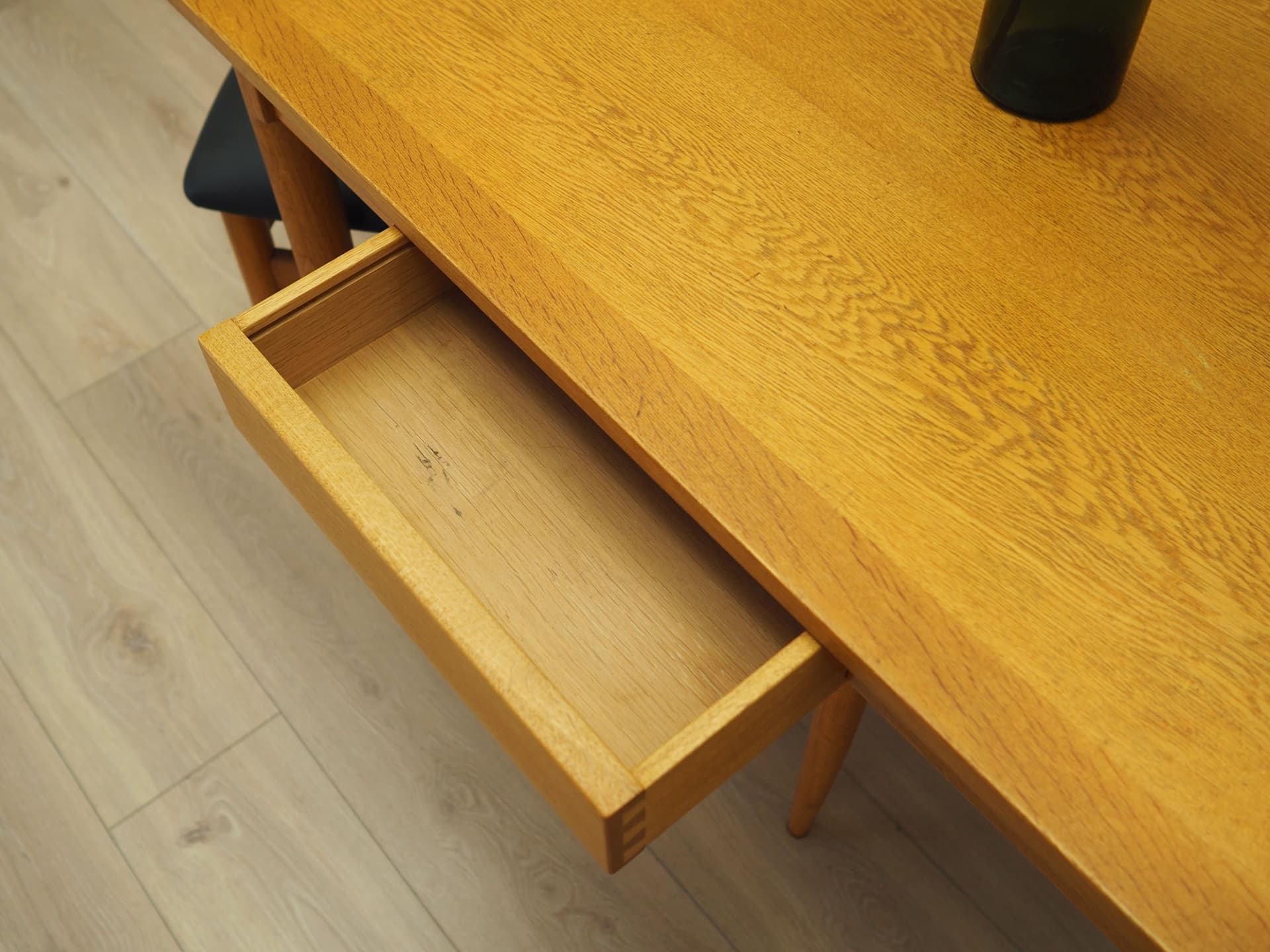 Desk, light brown ash, Denmark, 1970s. - 123886