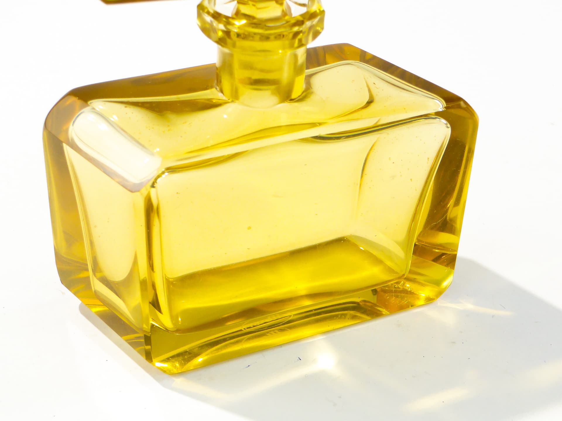 Sześcienna karafka kryształowa, flakon na perfumy, Moser - 123911