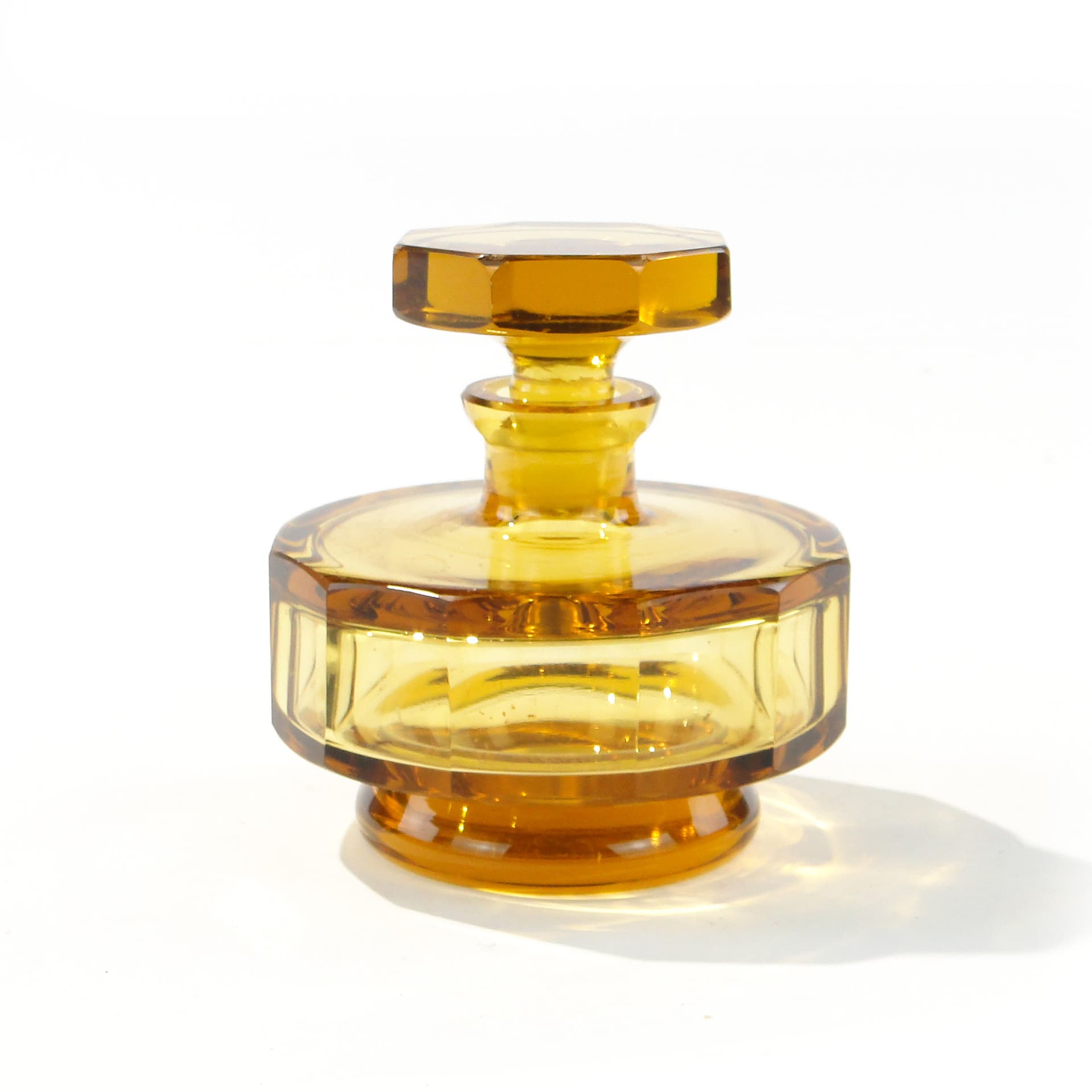 Cylindryczna karafka kryształowa, flakon na perfumy, Moser - 123926