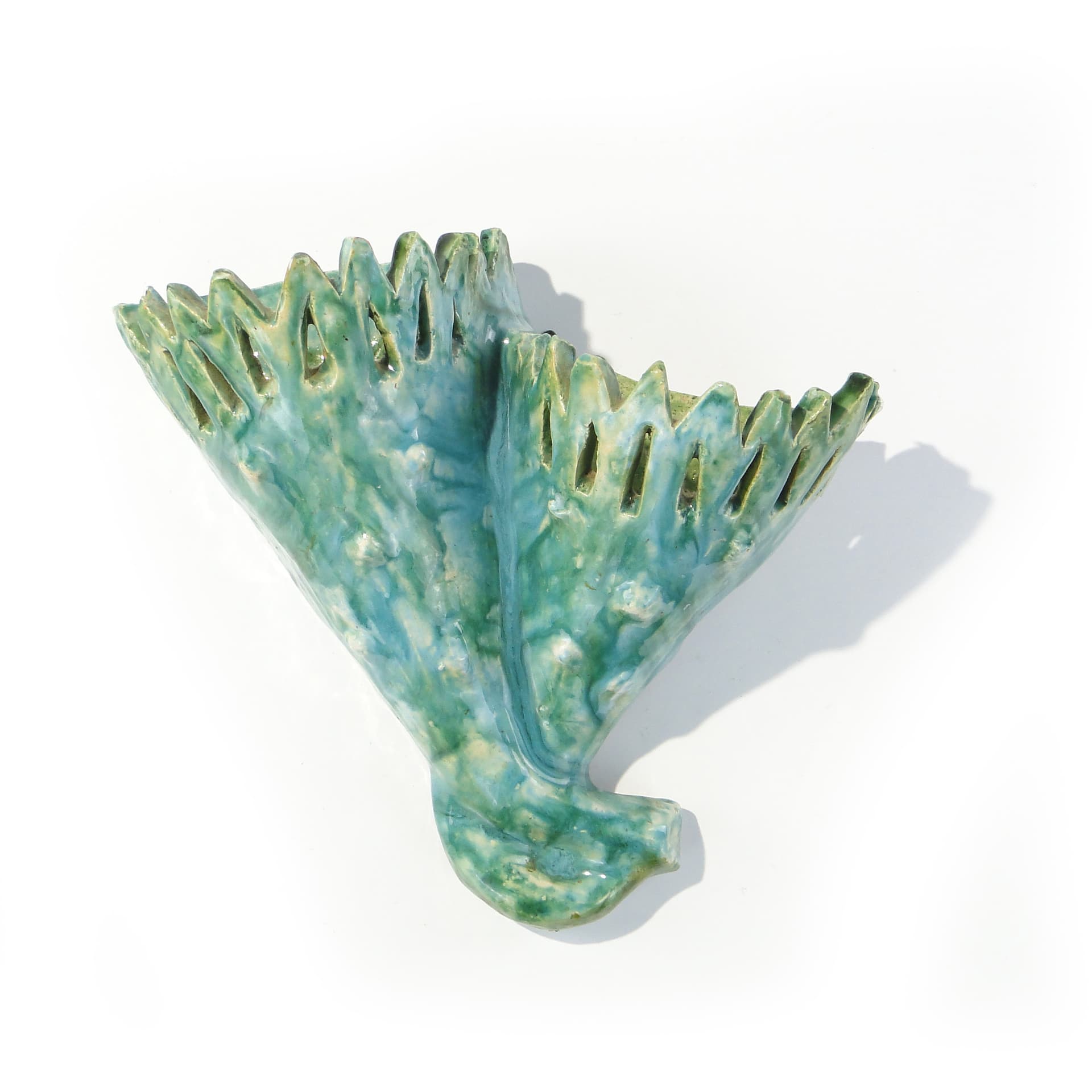 Kinkiet ceramiczny, kaktus, S i Z Flinowie, Kraków l.50-70 - 123942