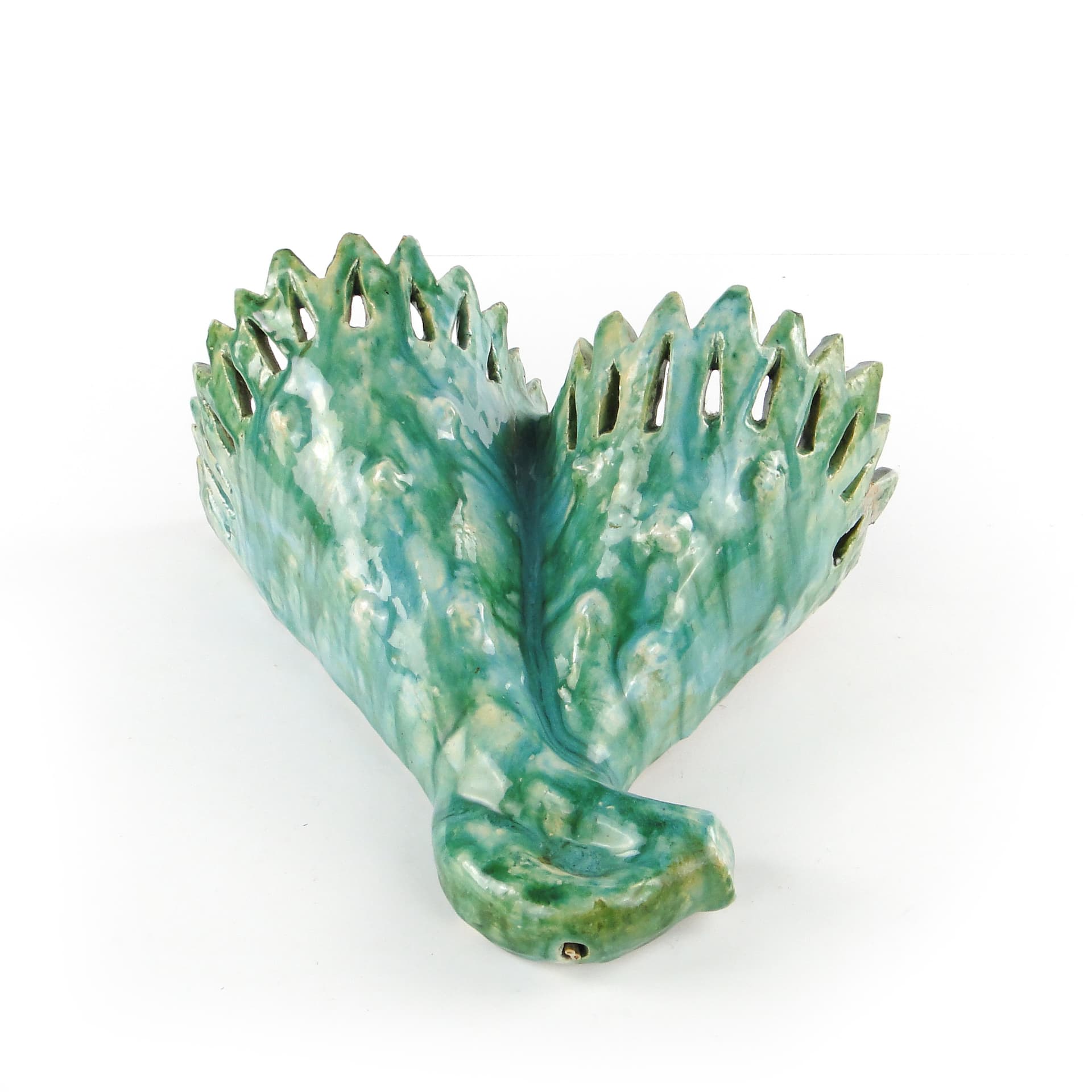 Kinkiet ceramiczny, kaktus, S i Z Flinowie, Kraków l.50-70 - 123936