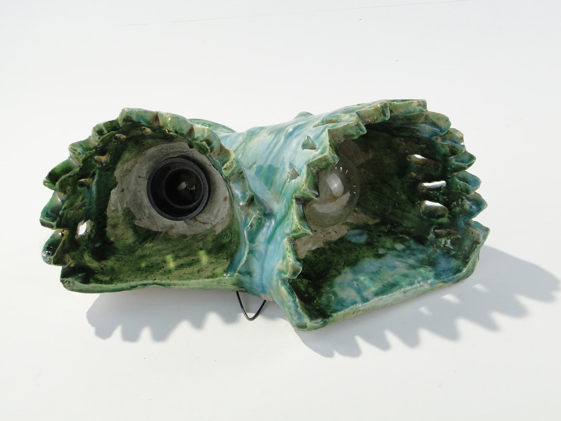 Kinkiet ceramiczny, kaktus, S i Z Flinowie, Kraków l.50-70 - 123945