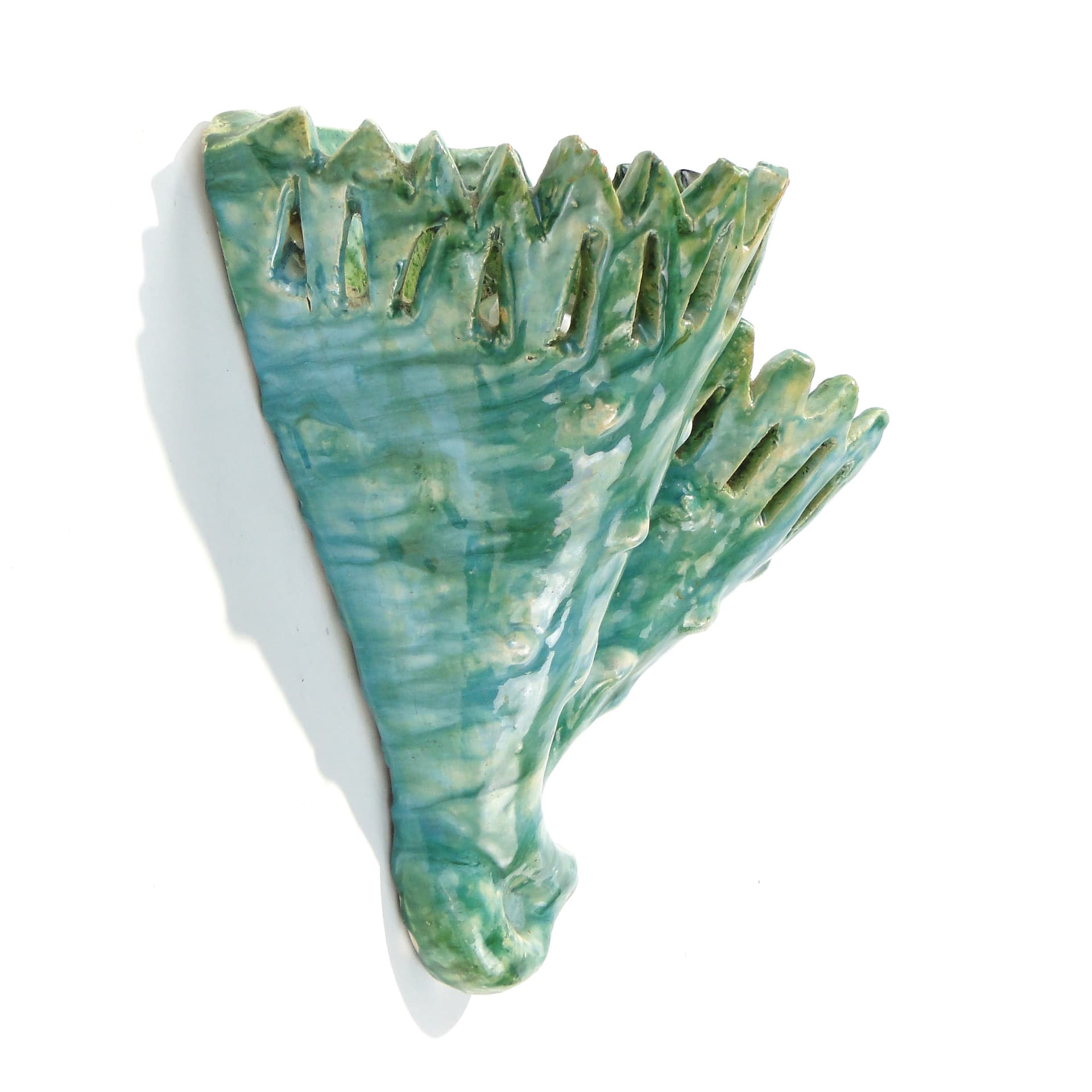 Kinkiet ceramiczny, kaktus, S i Z Flinowie, Kraków l.50-70 - 123937