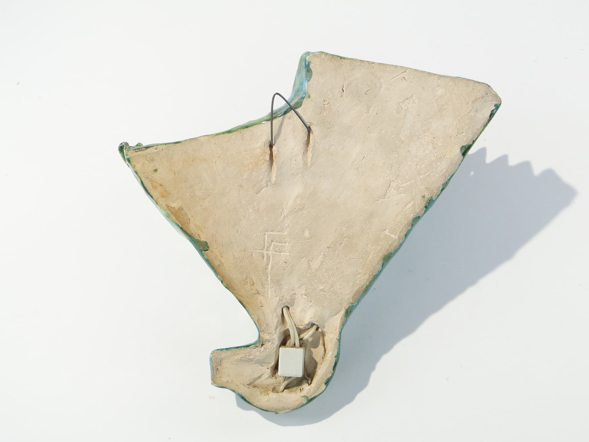 Kinkiet ceramiczny, kaktus, S i Z Flinowie, Kraków l.50-70 - 123943