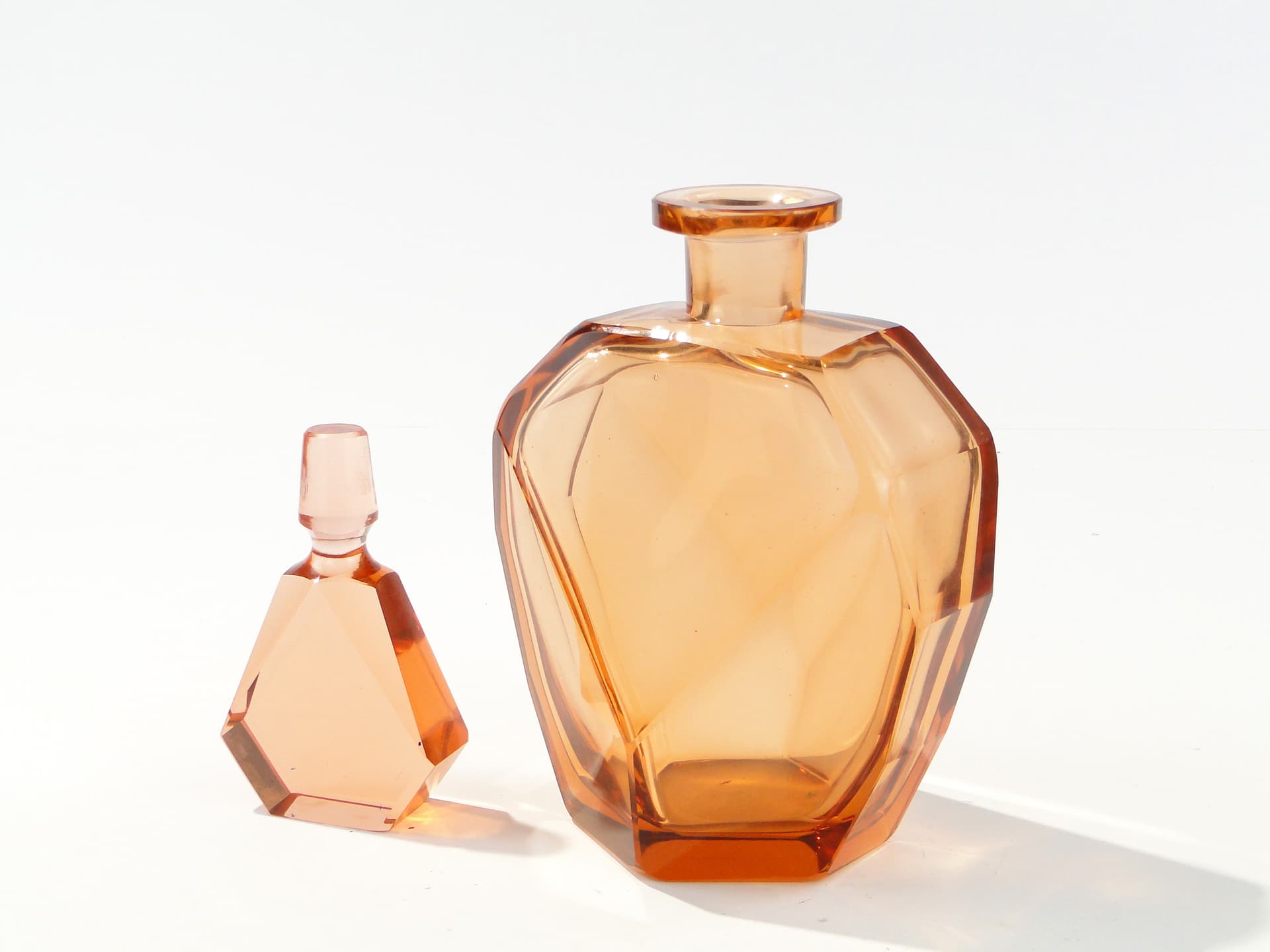 Rozalinowa karafka kryształowa, Moser - 123966