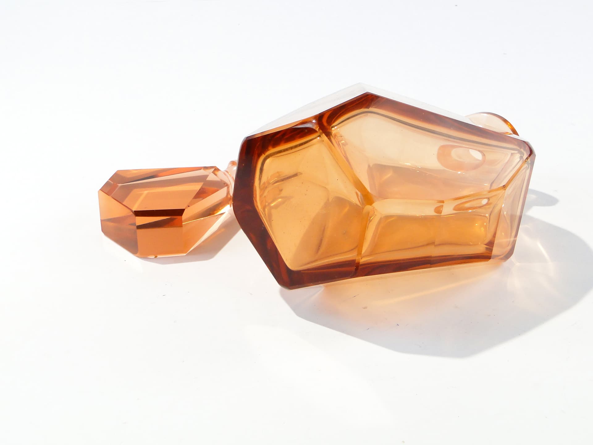 Rozalinowa karafka kryształowa, Moser - 123967