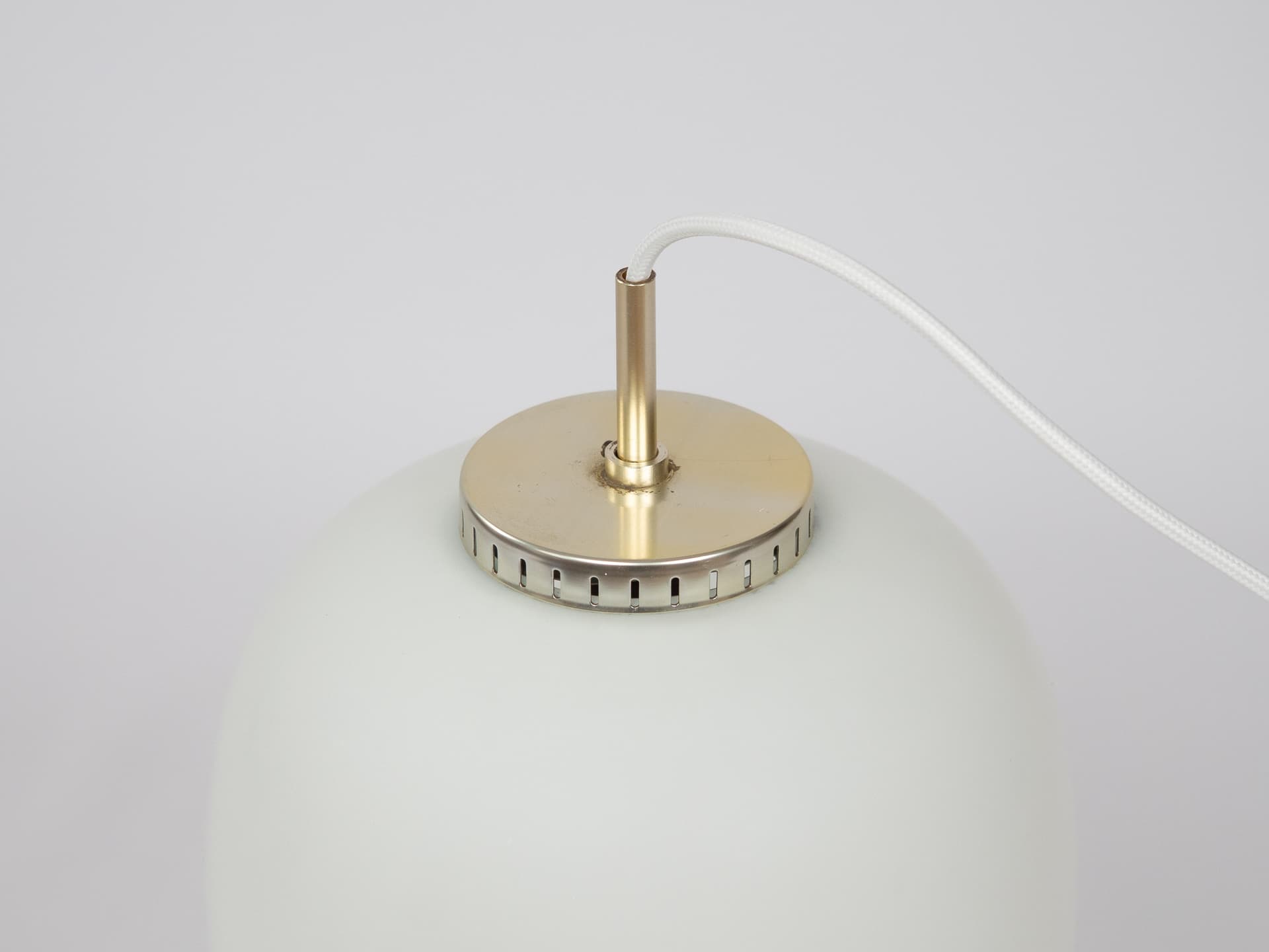 Copper Aluminum Pendant Lamp, by B. Nordsted for Lyskaer, Denmark, 1980s - 124131