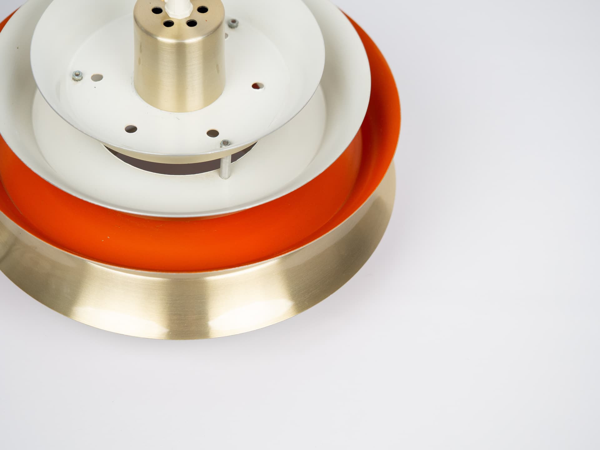 Ivory White Aluminum PH 4/3 Pendant Lamp, by P. Henningsen for Louis Poulsen, Denmark, 1960s - 124182