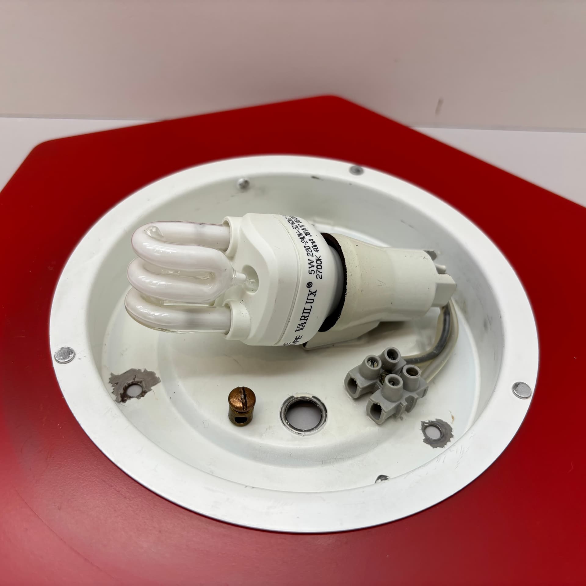 Para kinkietów, multikolor, proj. R. Kruger, Niemcy, lata 70. - 124283