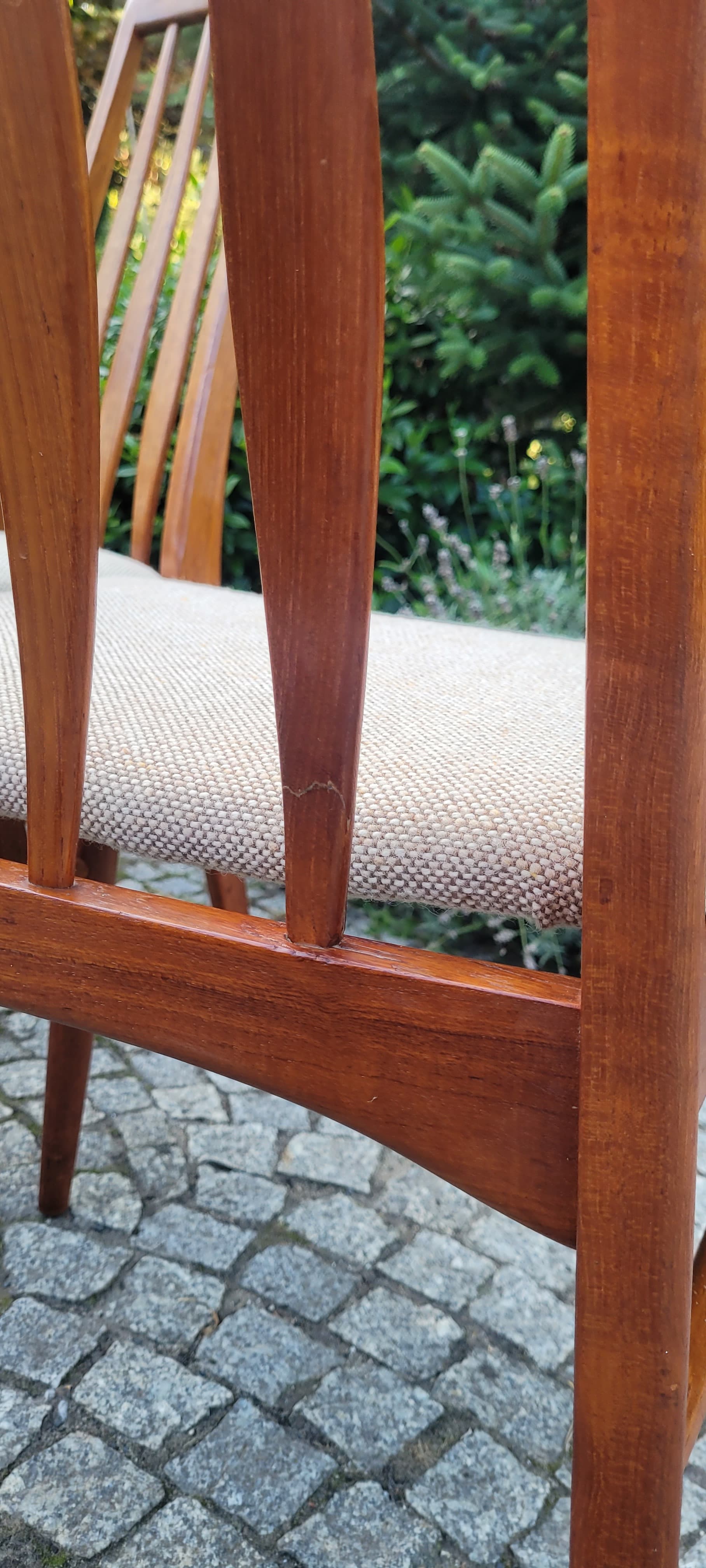 Zestaw krzeseł Eva, palisander jasnobrązowy, proj. N. Koefoed, Dania, lata 60. - 124547