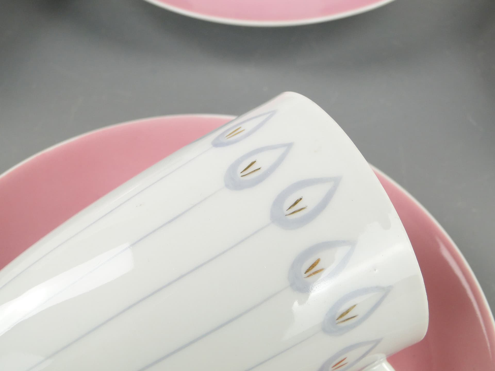 Serwis kawowy 'Goplana',  tulipany, Ćmielów l. 60 W. Potacki - 124925