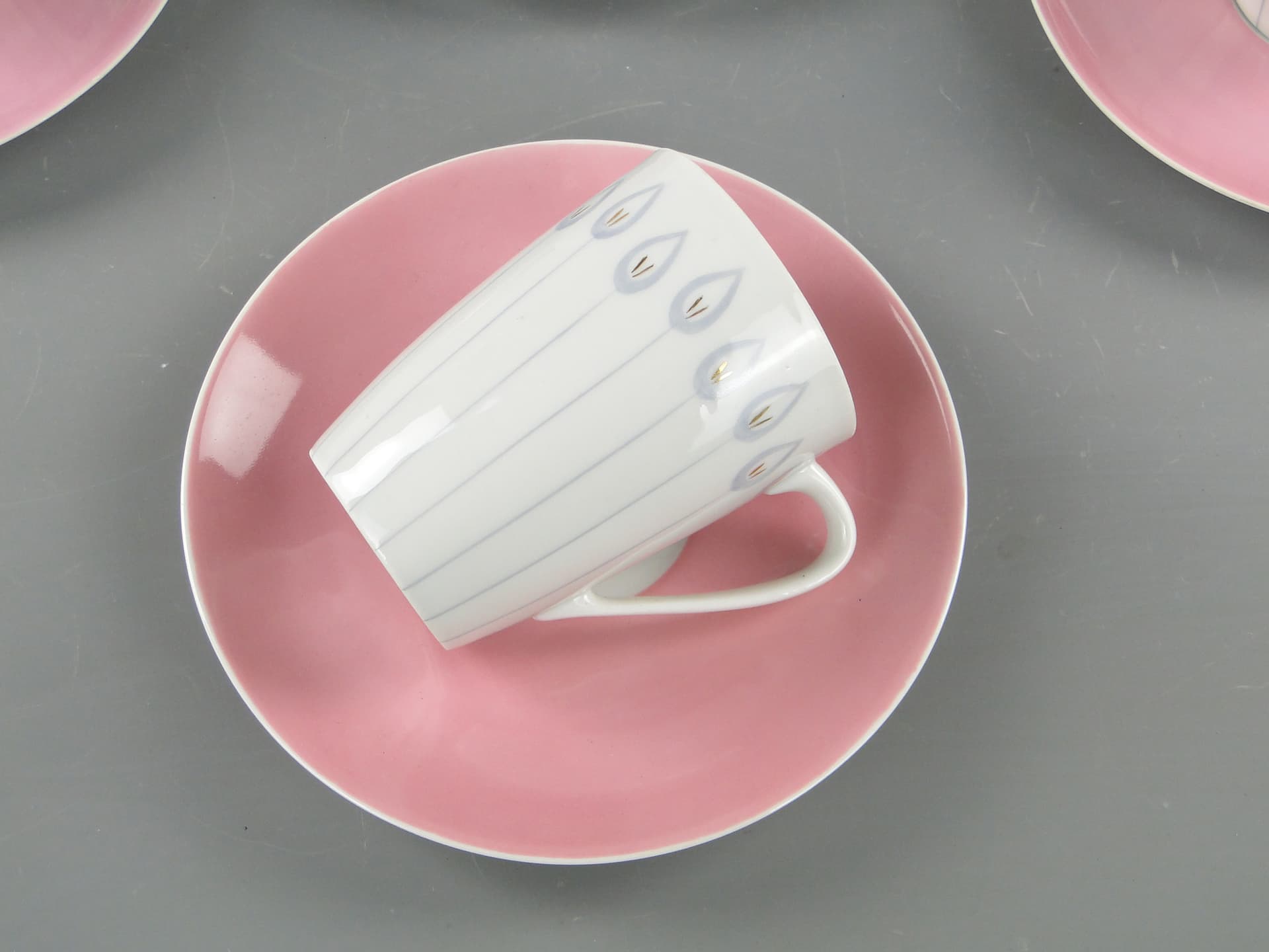 Serwis kawowy 'Goplana',  tulipany, Ćmielów l. 60 W. Potacki - 124924