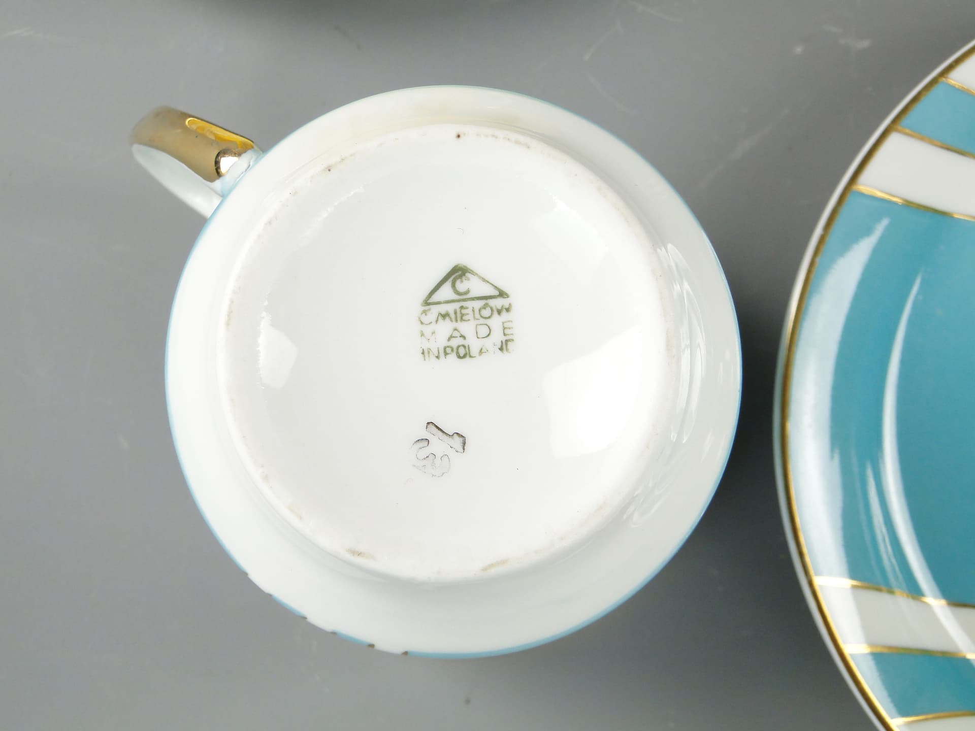 Pastelowy serwis kawowy 'June', Ćmielów l. 60 W. Potacki - 124964