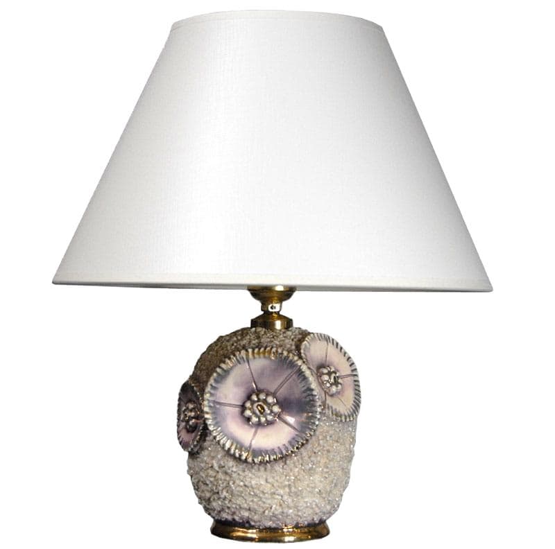 Beige Ceramic Table Lamp, France, 1950s