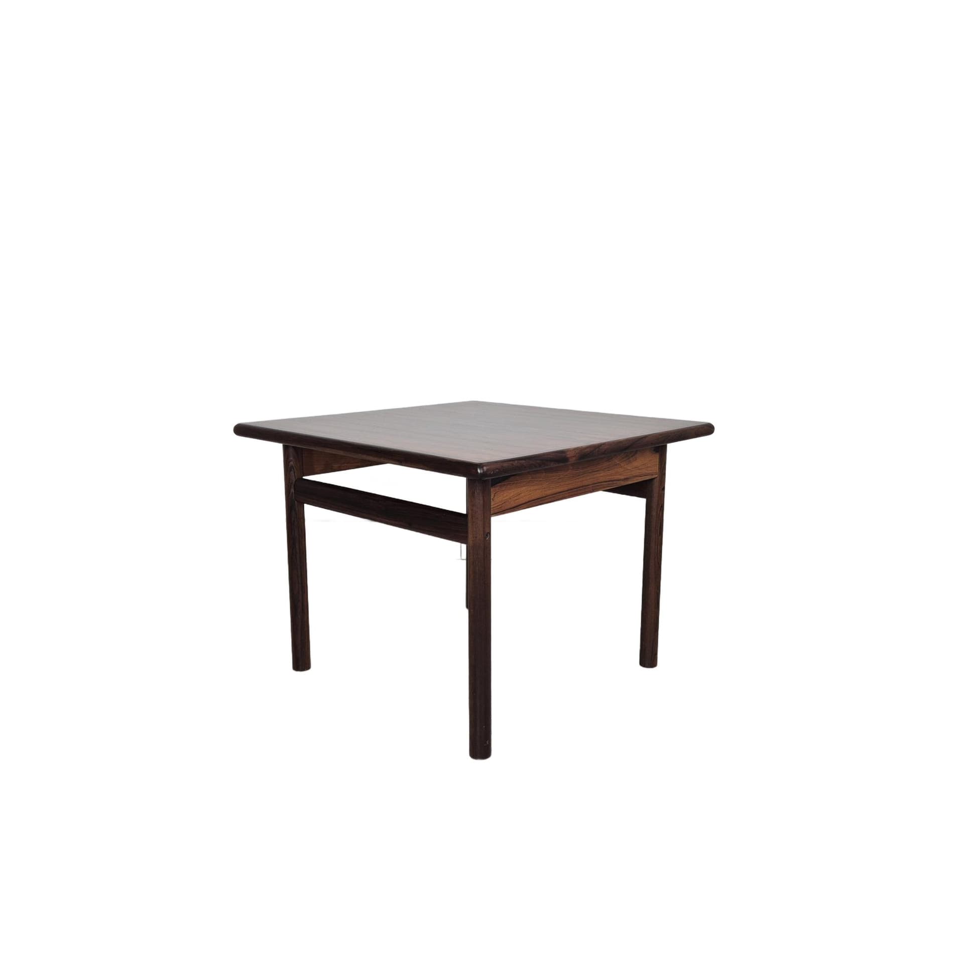 Coffee table, dark brown rosewood, by T. Afdal, Bruksbo, Denmark, 1960s.