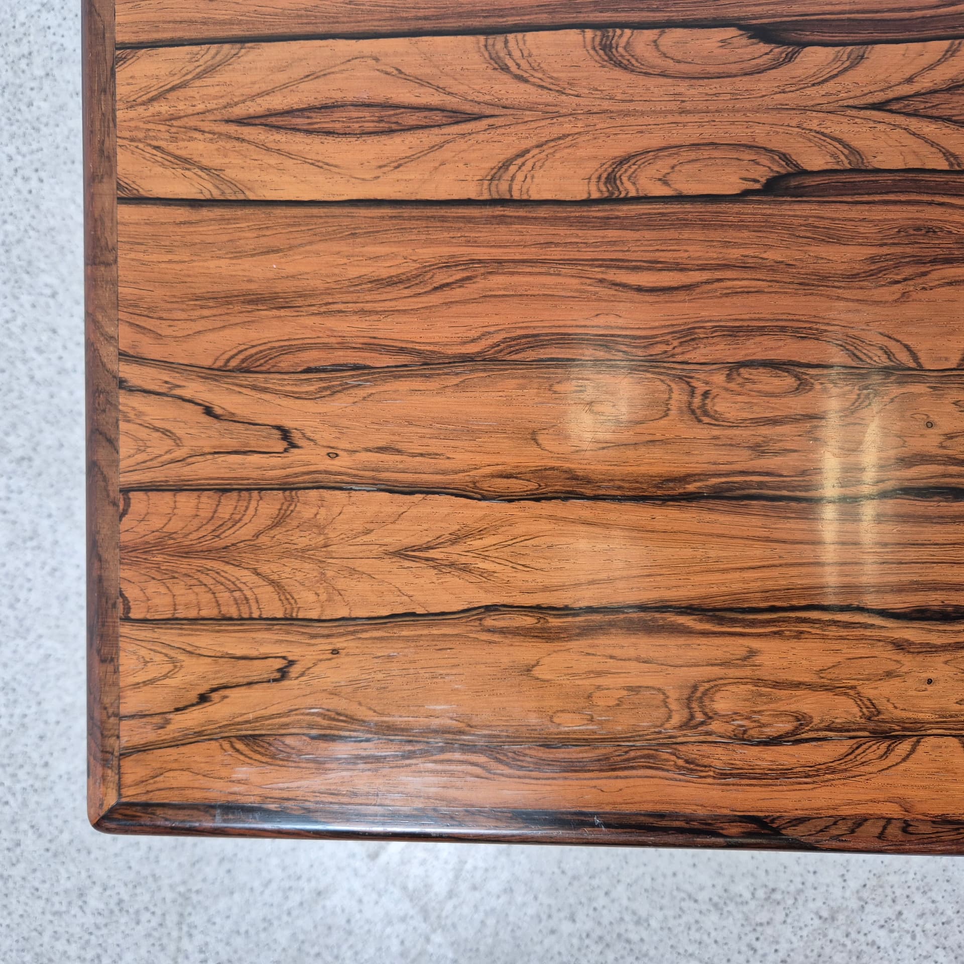 Coffee table, dark brown rosewood, by T. Afdal, Bruksbo, Denmark, 1960s. - 125053